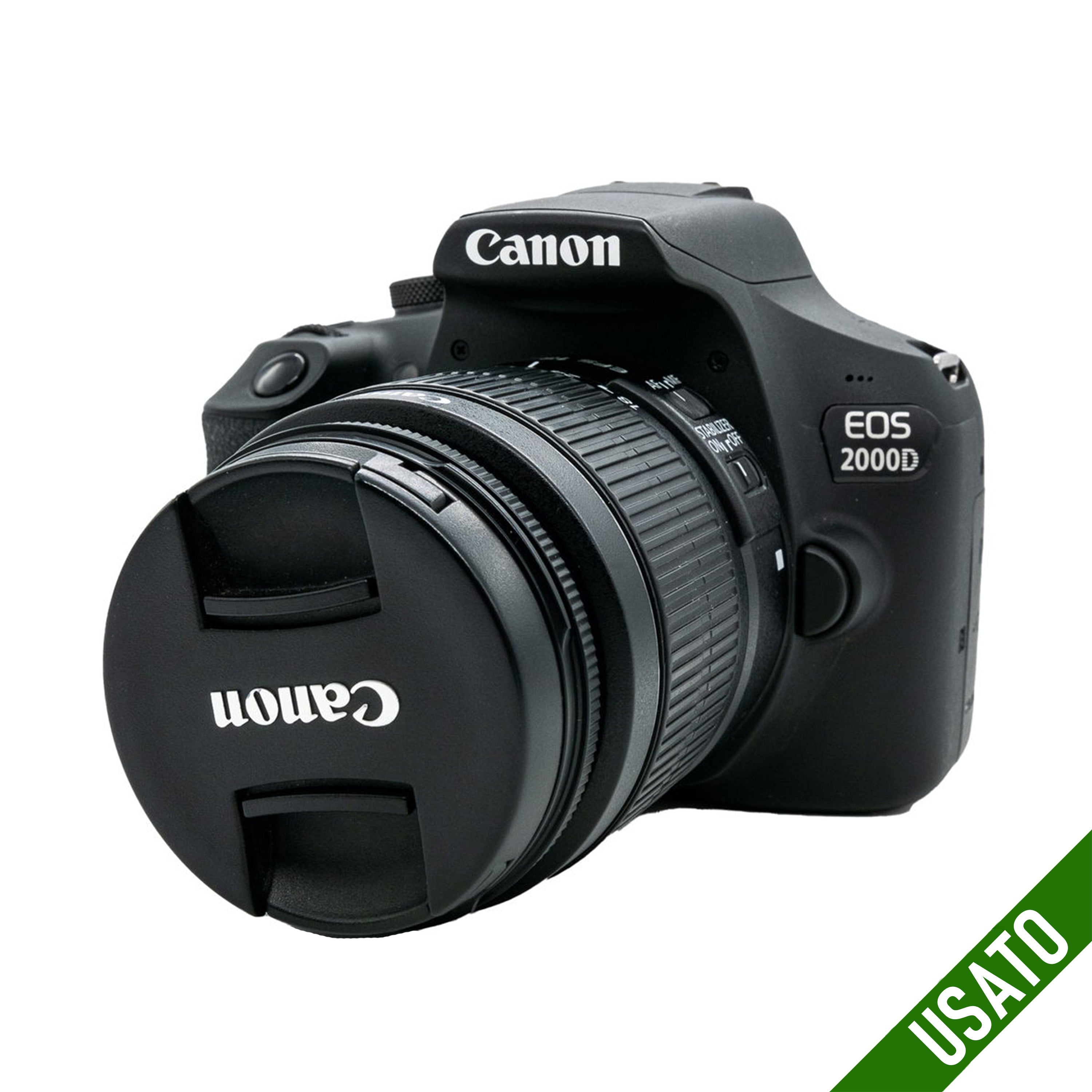 Canon 2000D + 18-55 mm f/3.5-5.6 IS II obbiettivo stabilizzato!!