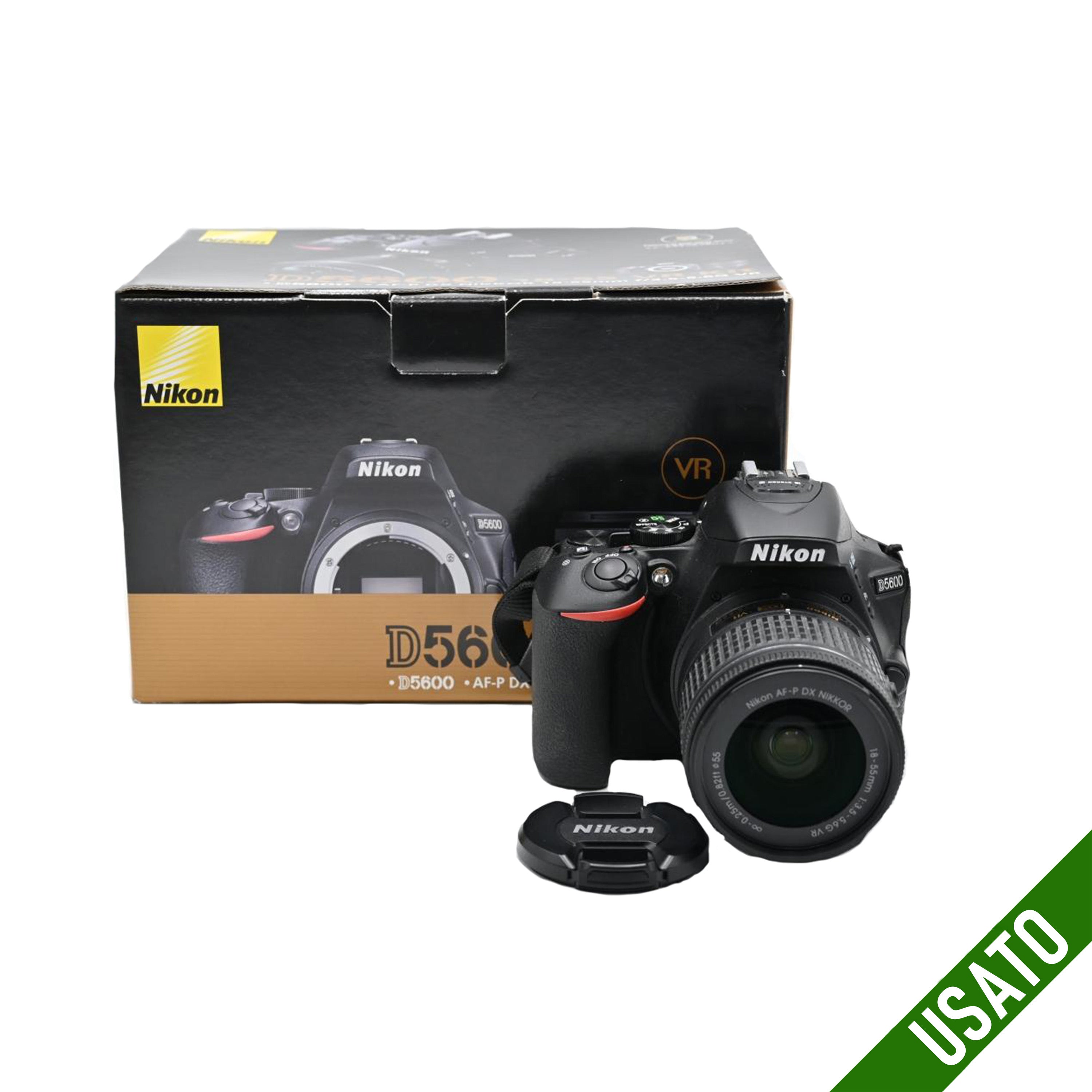 Nikon D5600 + AF-P 18-55 mm f/3.5-5.6 Come Nuova