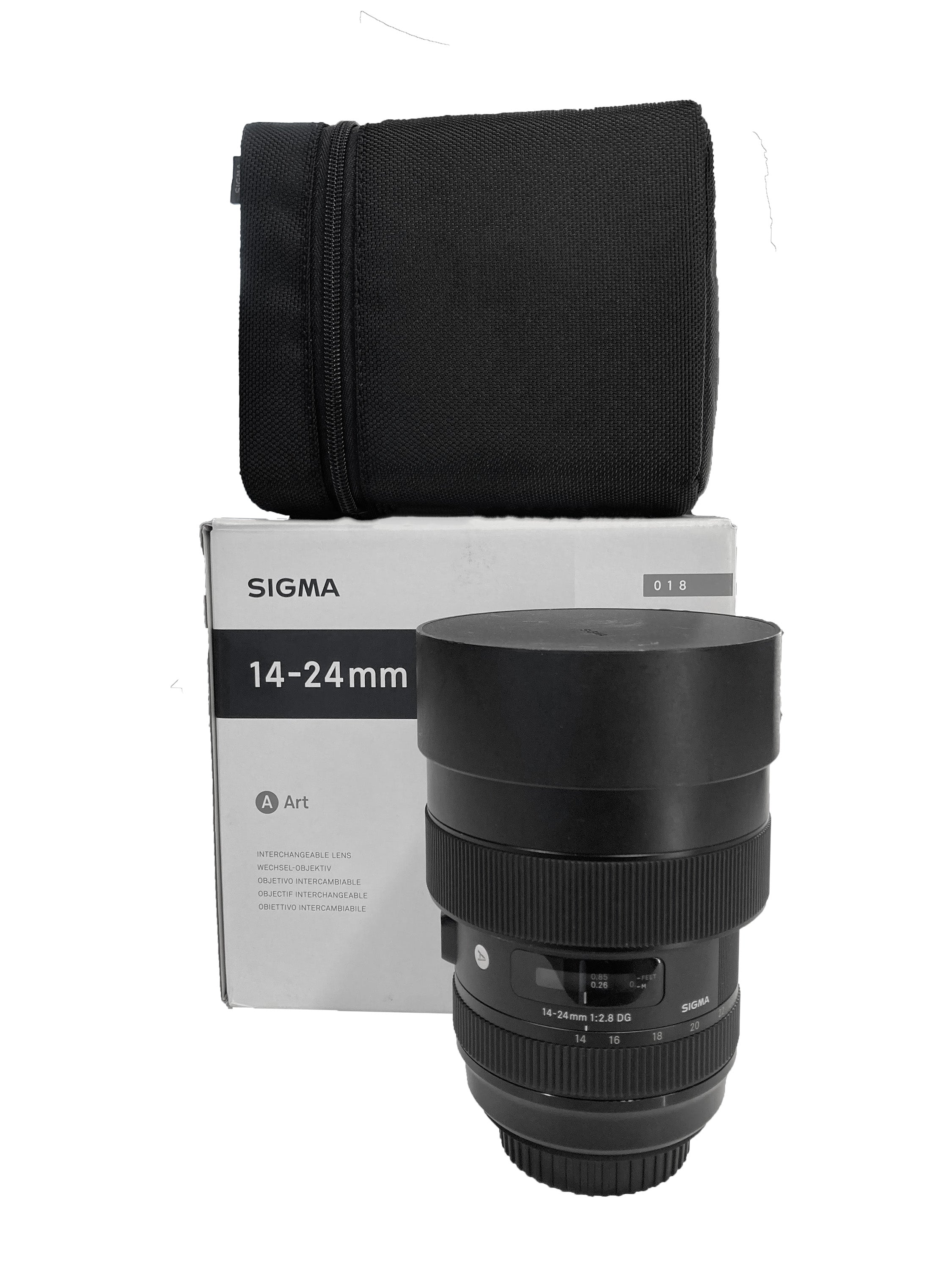 Sigma 14-24 mm f/2.8 HSM Art Attacco Canon Usato