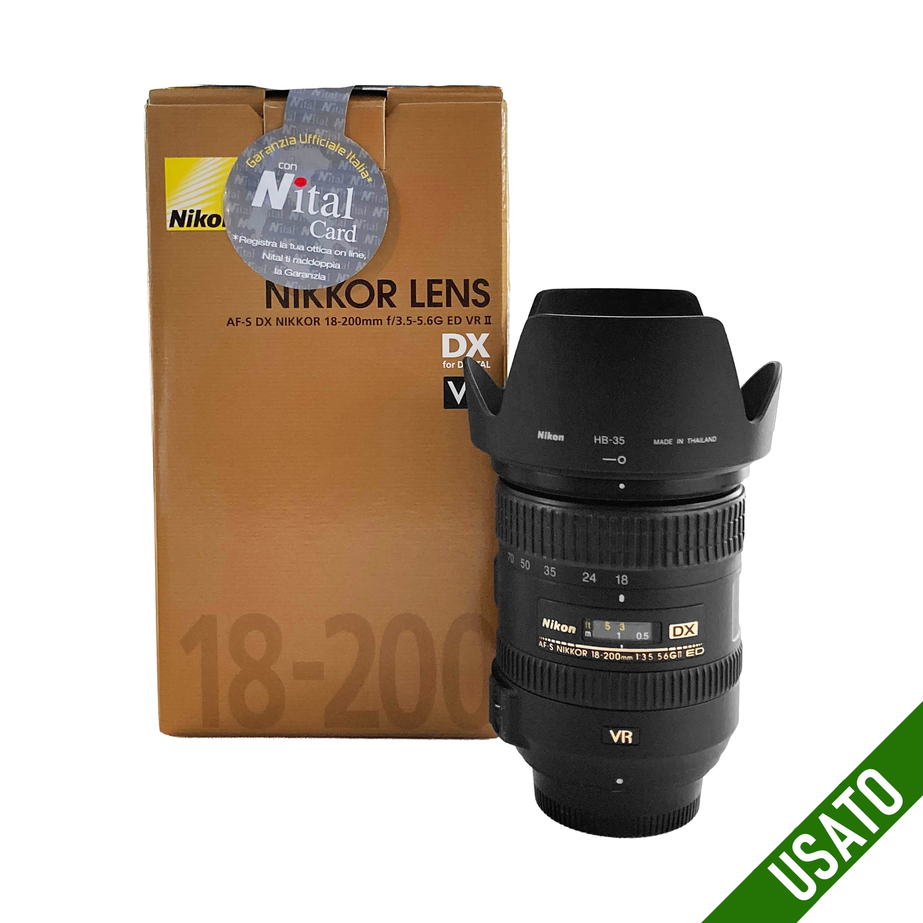 Nikon AF-S DX 18-200 mm f/3.5-5.6 G ED VR II Ottime Condizioni