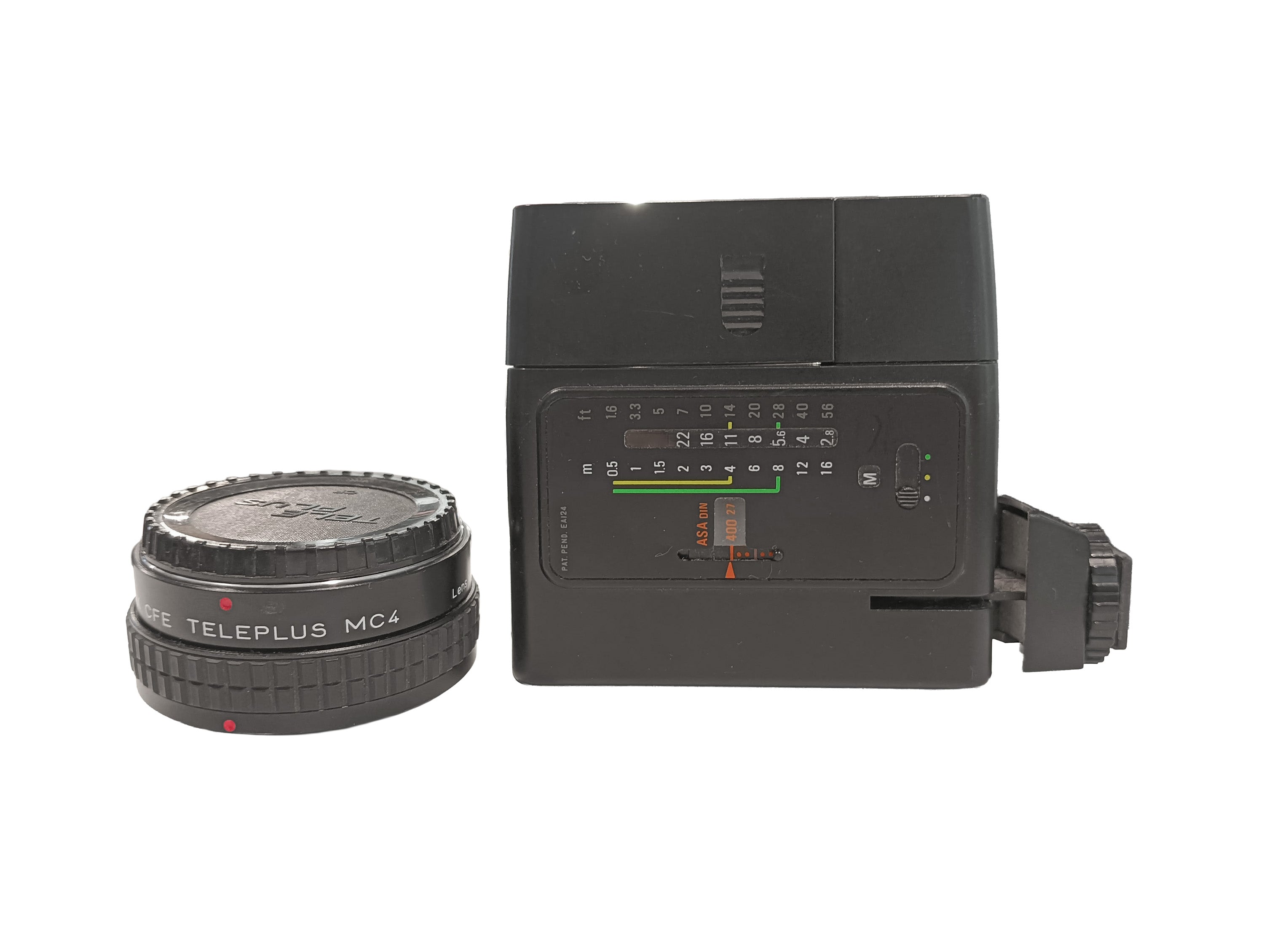 Kit Kenko 2X Canon FD + flash sunpak 124 in ottime condizioni