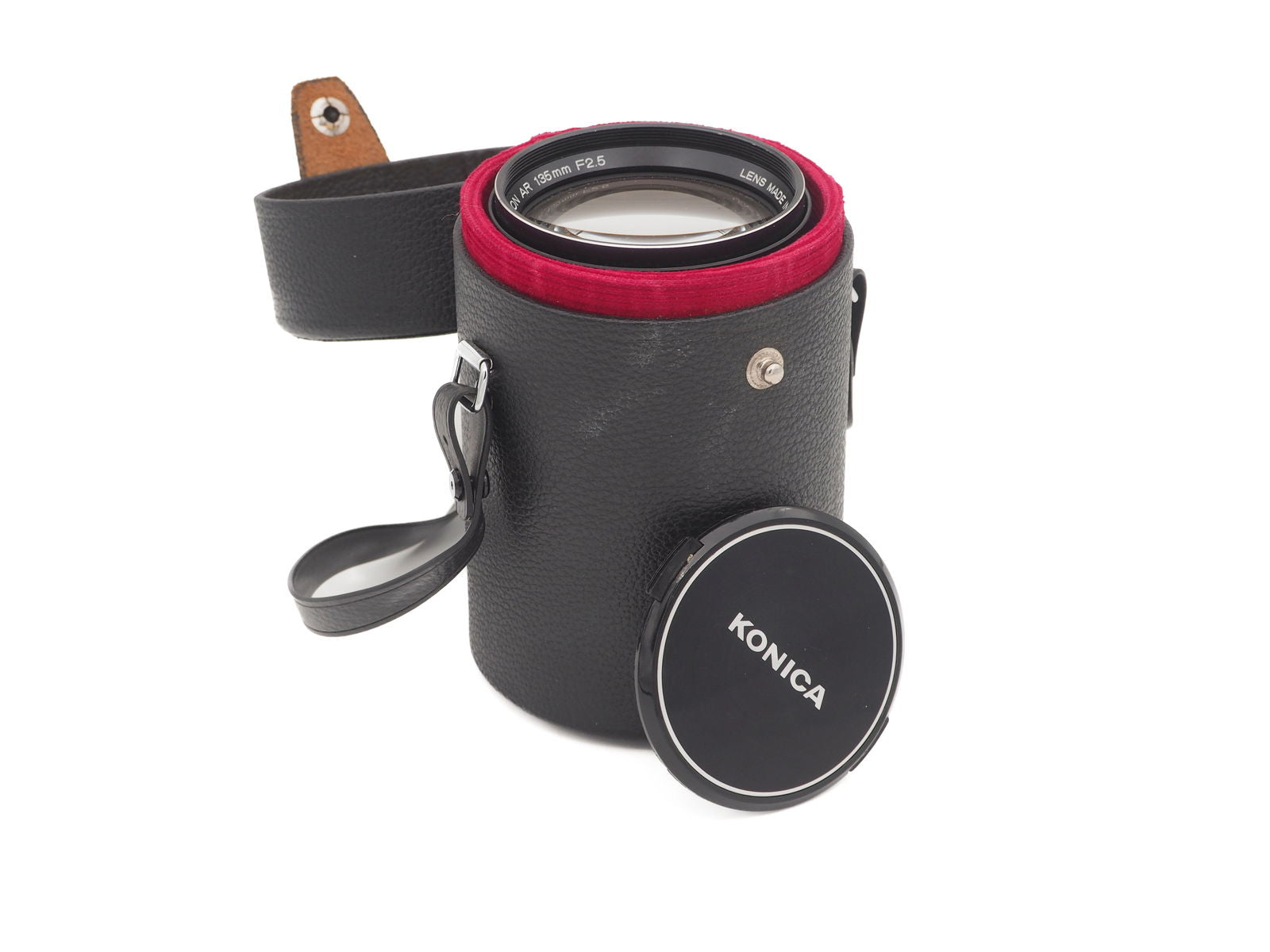 Konica Hexanon 135 mm f/2.5 con custodia in pelle “pari al nuovo” - Fratticioli Store