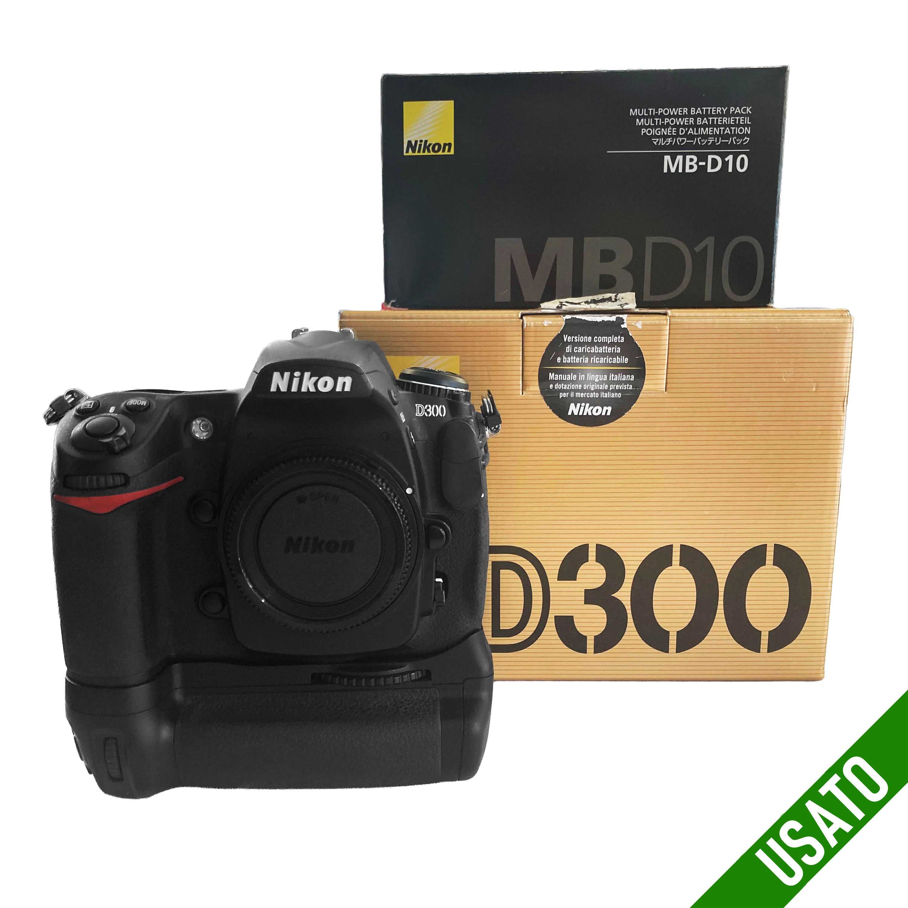 Nikon D300 + Battery Grip Nikon MB-D10 Pari al Nuovo