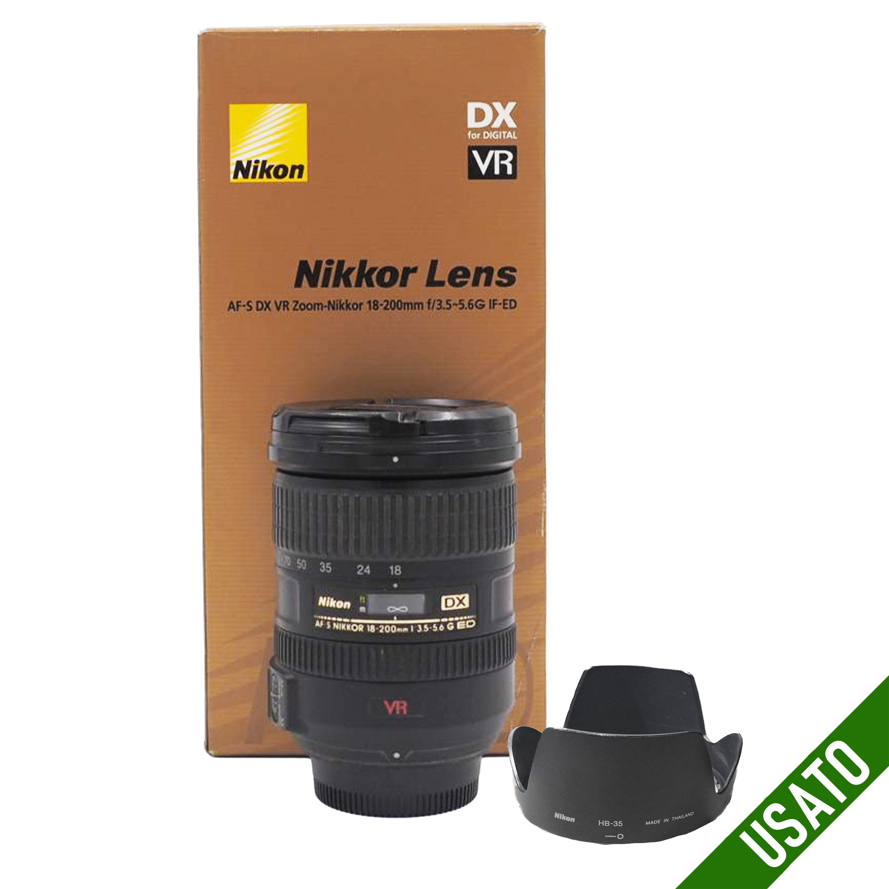 Nikon DX 18-200 mm f/3.5-5.6 ED VR Usato
