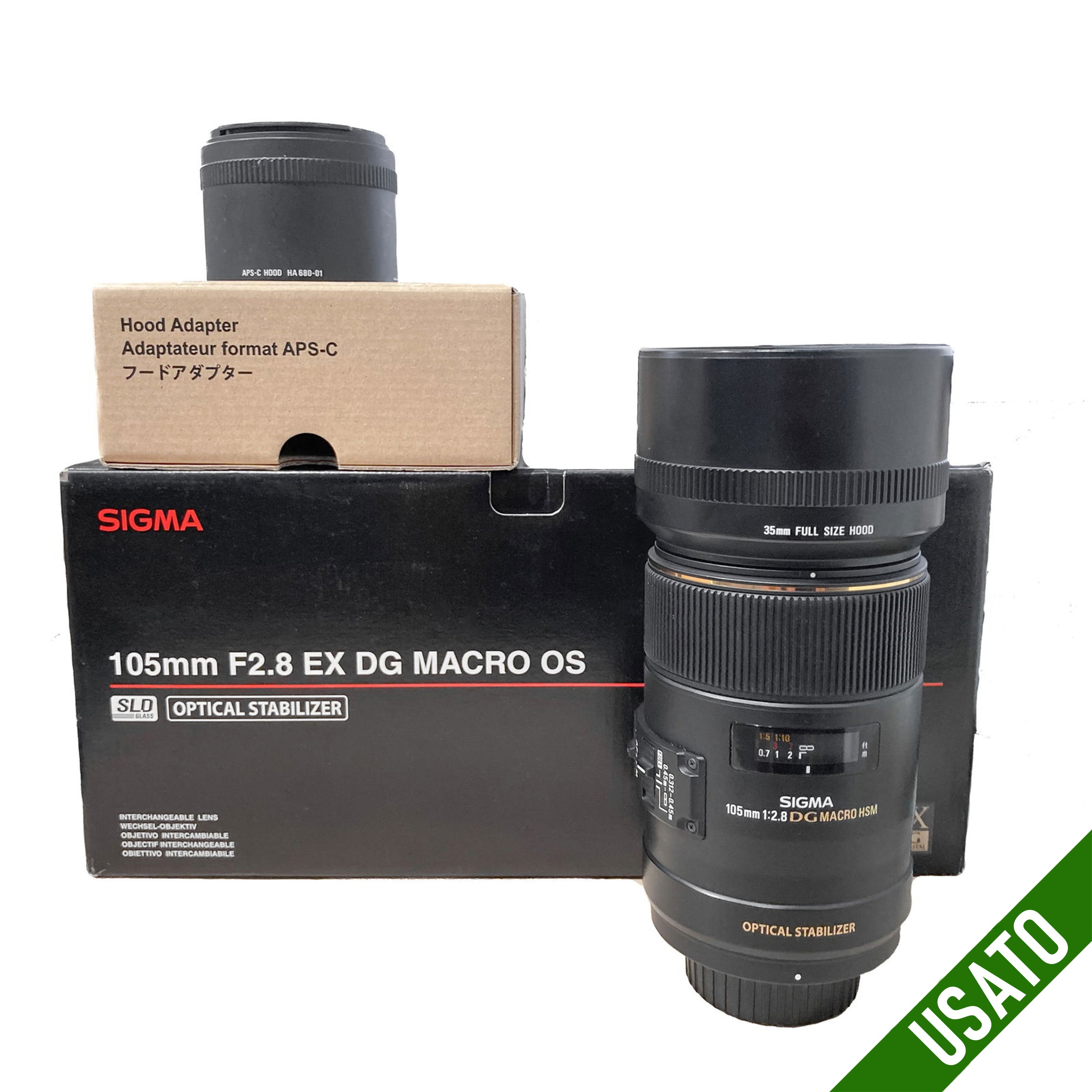 Sigma 105mm f/2.8 Macro per Nikon Come nuovo