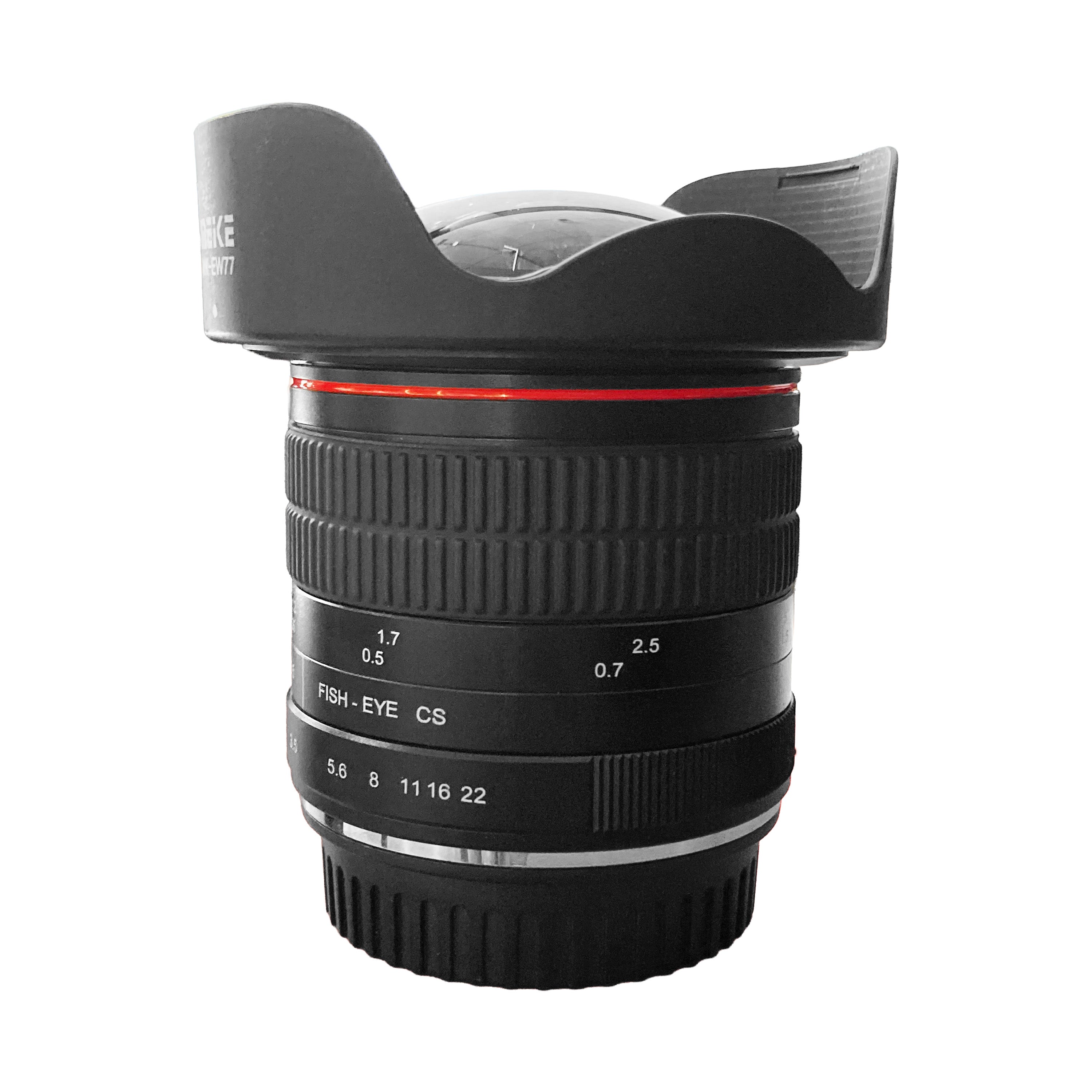 Meike 8 mm f/3.5 Fish-Eye CS Attacco Canon Pari al Nuovo