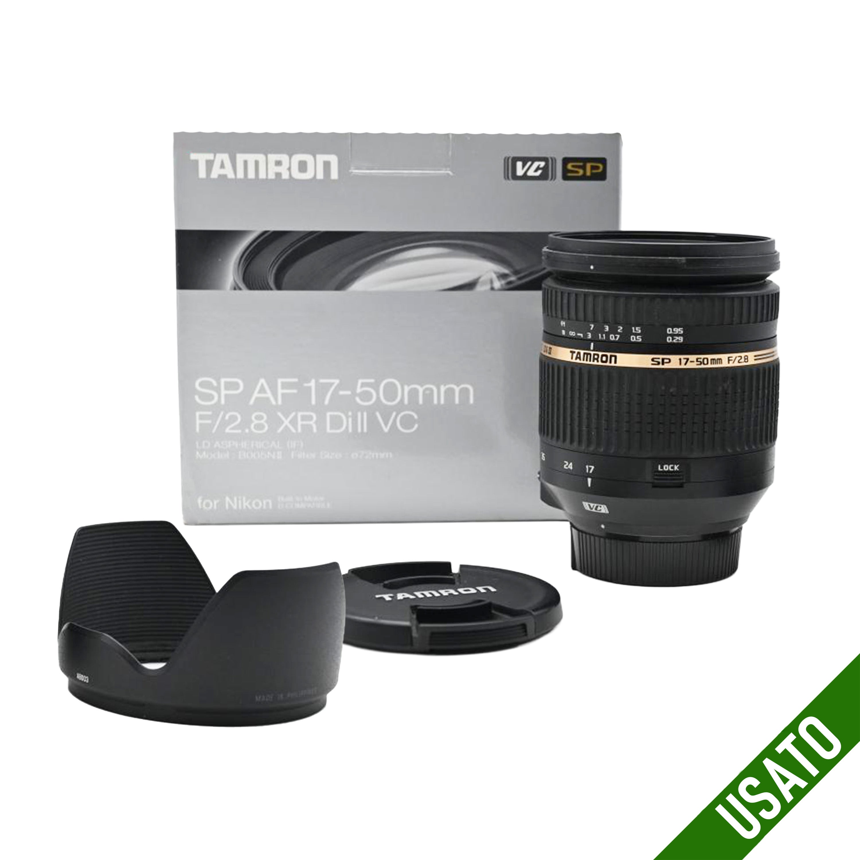 Tamron 17-50 mm f/2.8 XR Di II VC per Nikon Pari al Nuovo