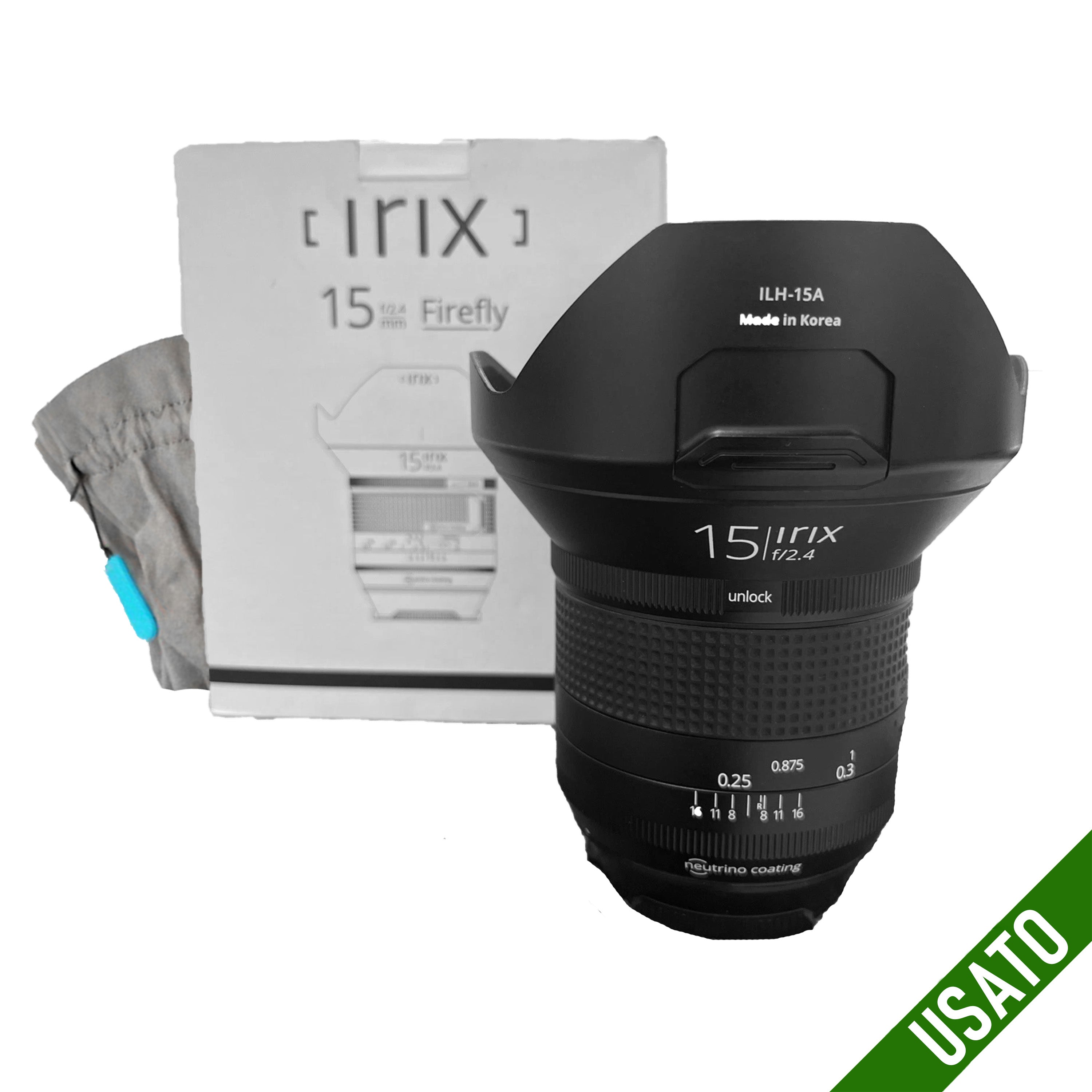 Irix 15 mm f/2.4 per Canon EF in Ottime Condizioni