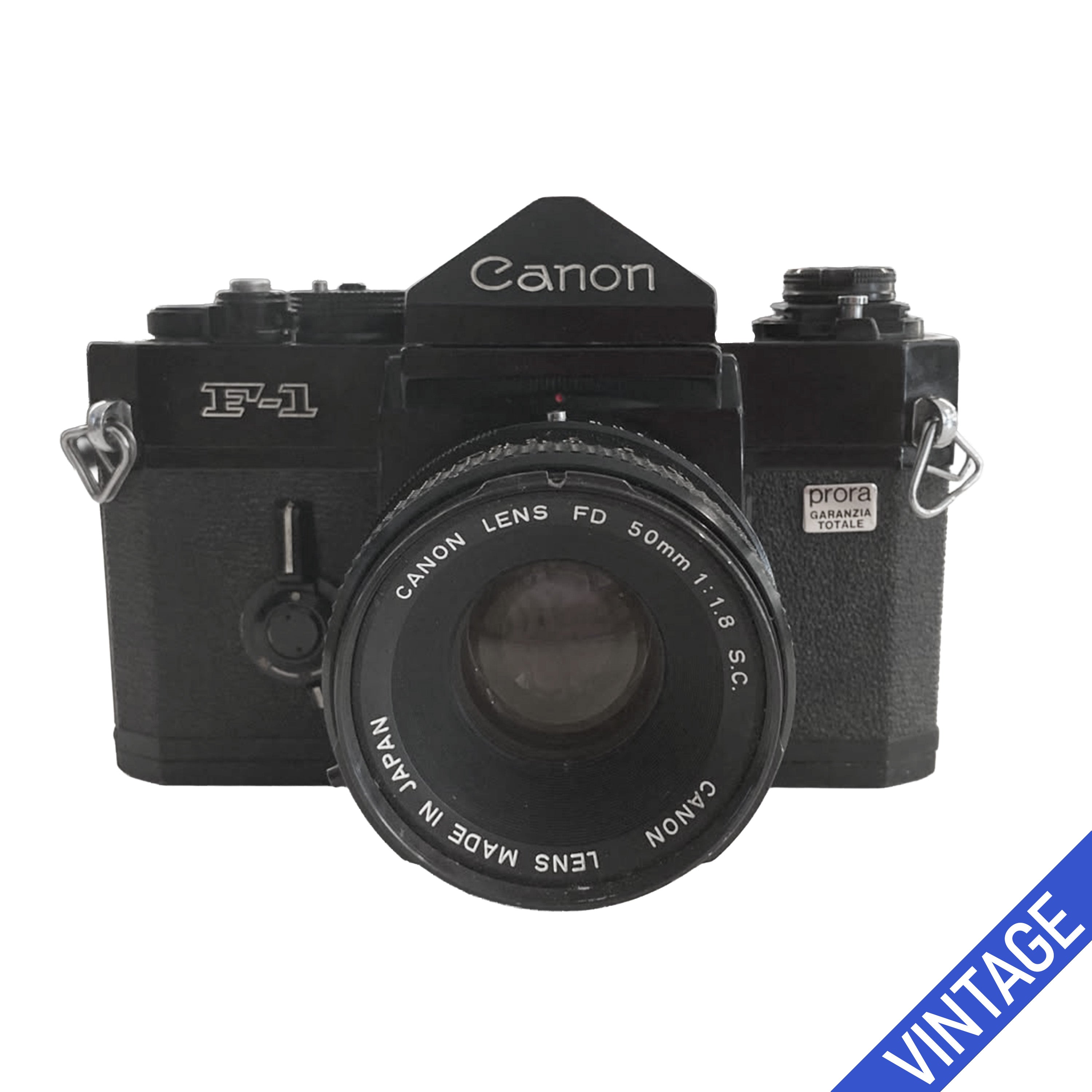 Canon F-1 + FD 28 mm f/2.8 S.C  in ottime Condizioni