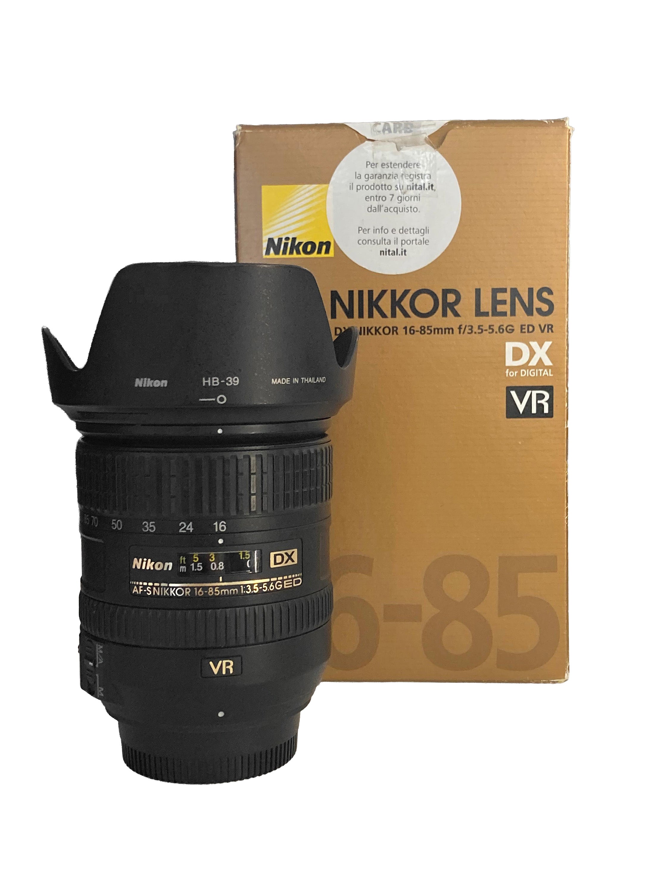 Nikon 16-85 mm f/3.5-5.6 G ED VR  in Ottimo Stato