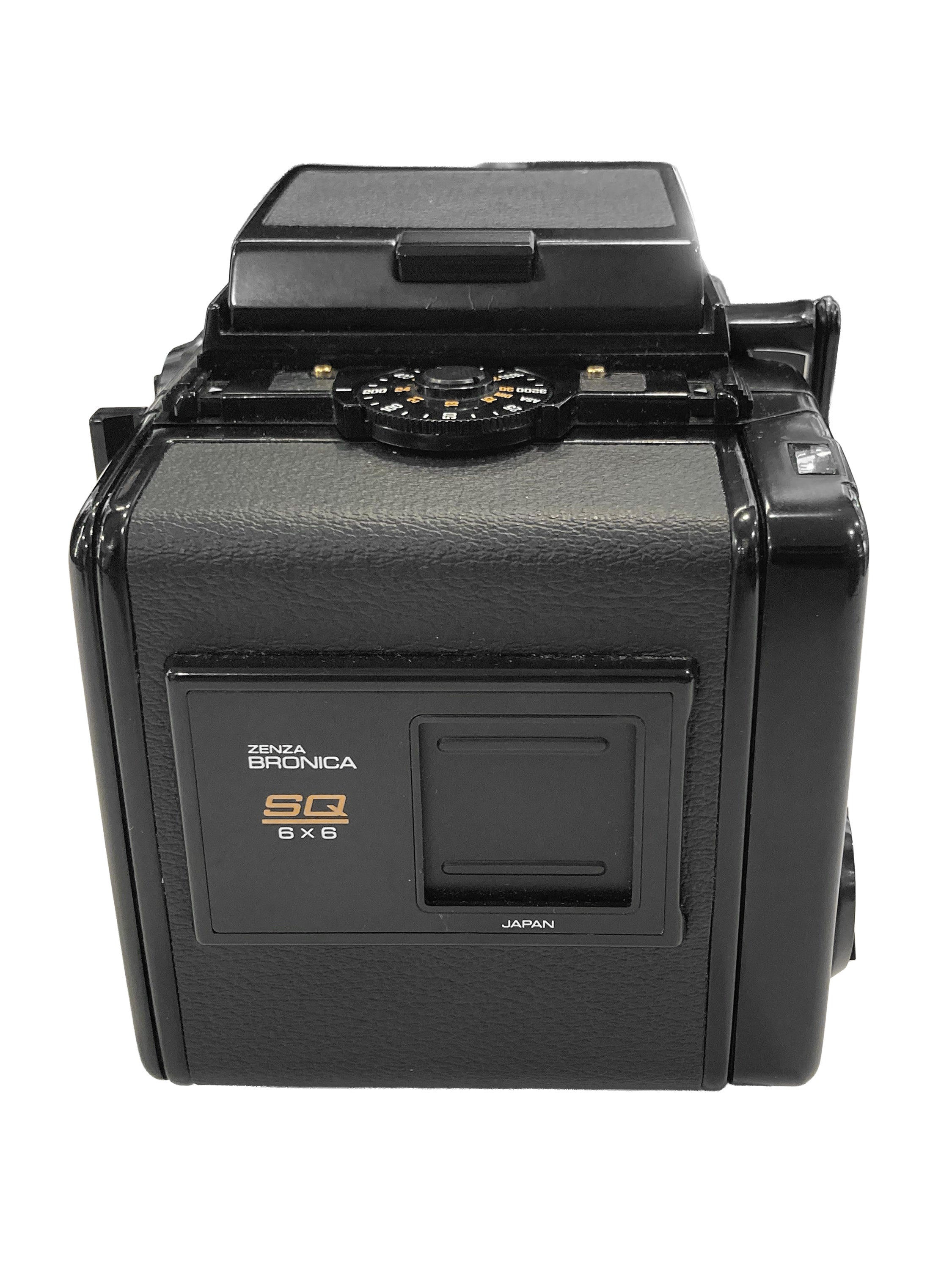 Zenza Bronica SQ + Zenzanon-S 80mm F/2.8 + 2 magazzini 120 + paraluce originale