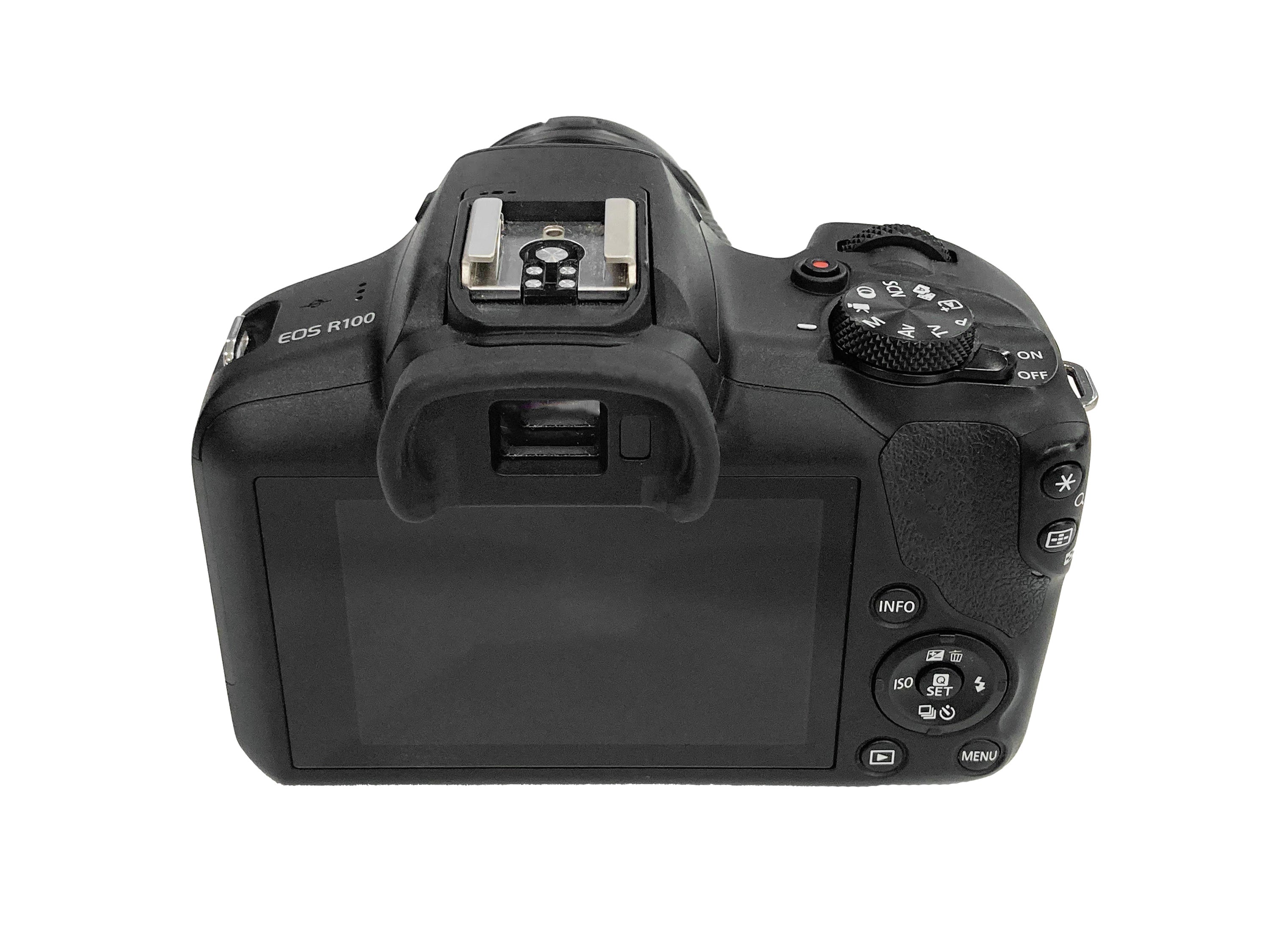 Canon R 100 + 18-45 mm f/4.5-6.3 IS STM  Pari al Nuovo