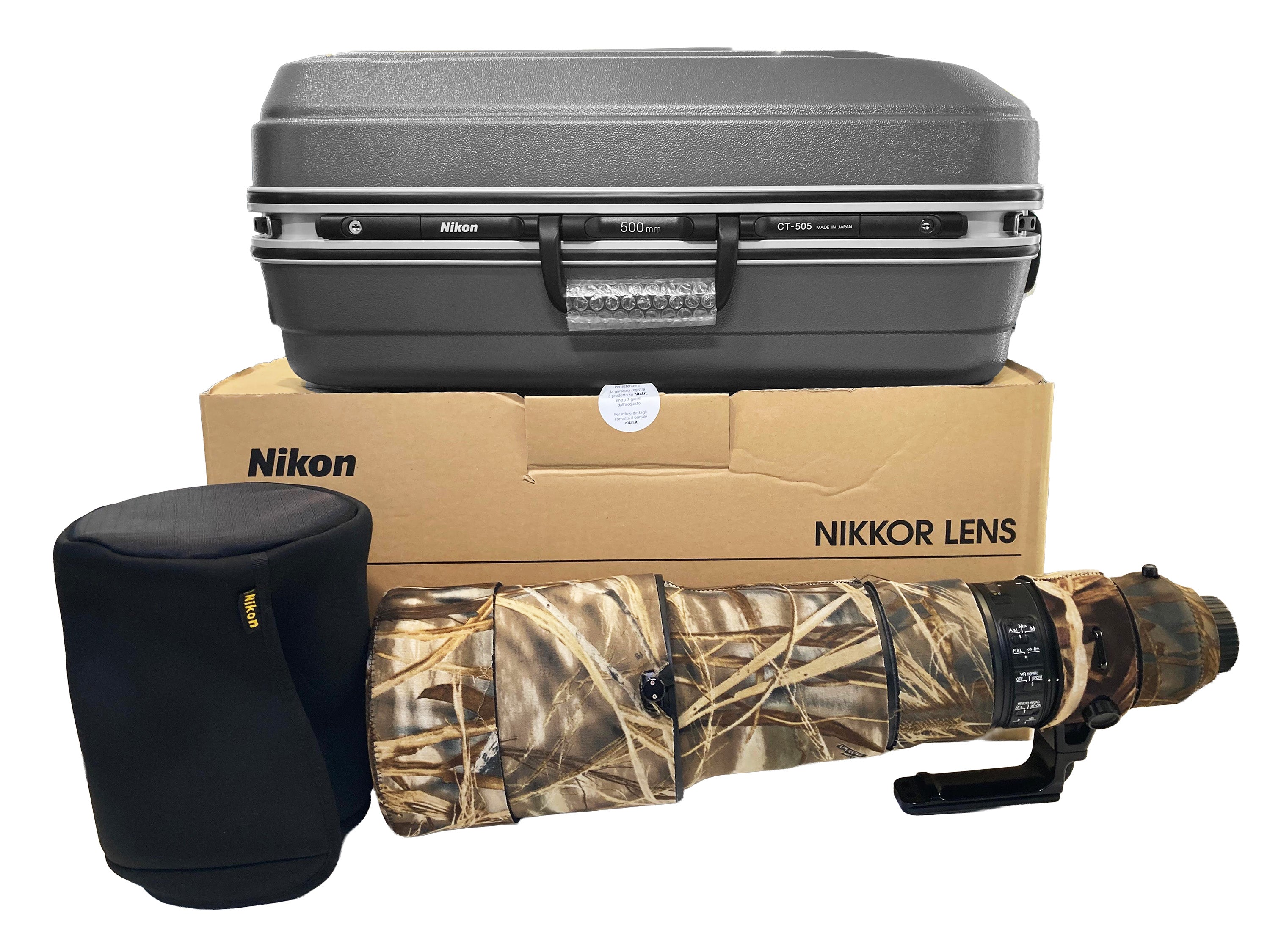 Nikon AF-S 500mm f/4 E FL ED VR  Pari al Nuovo