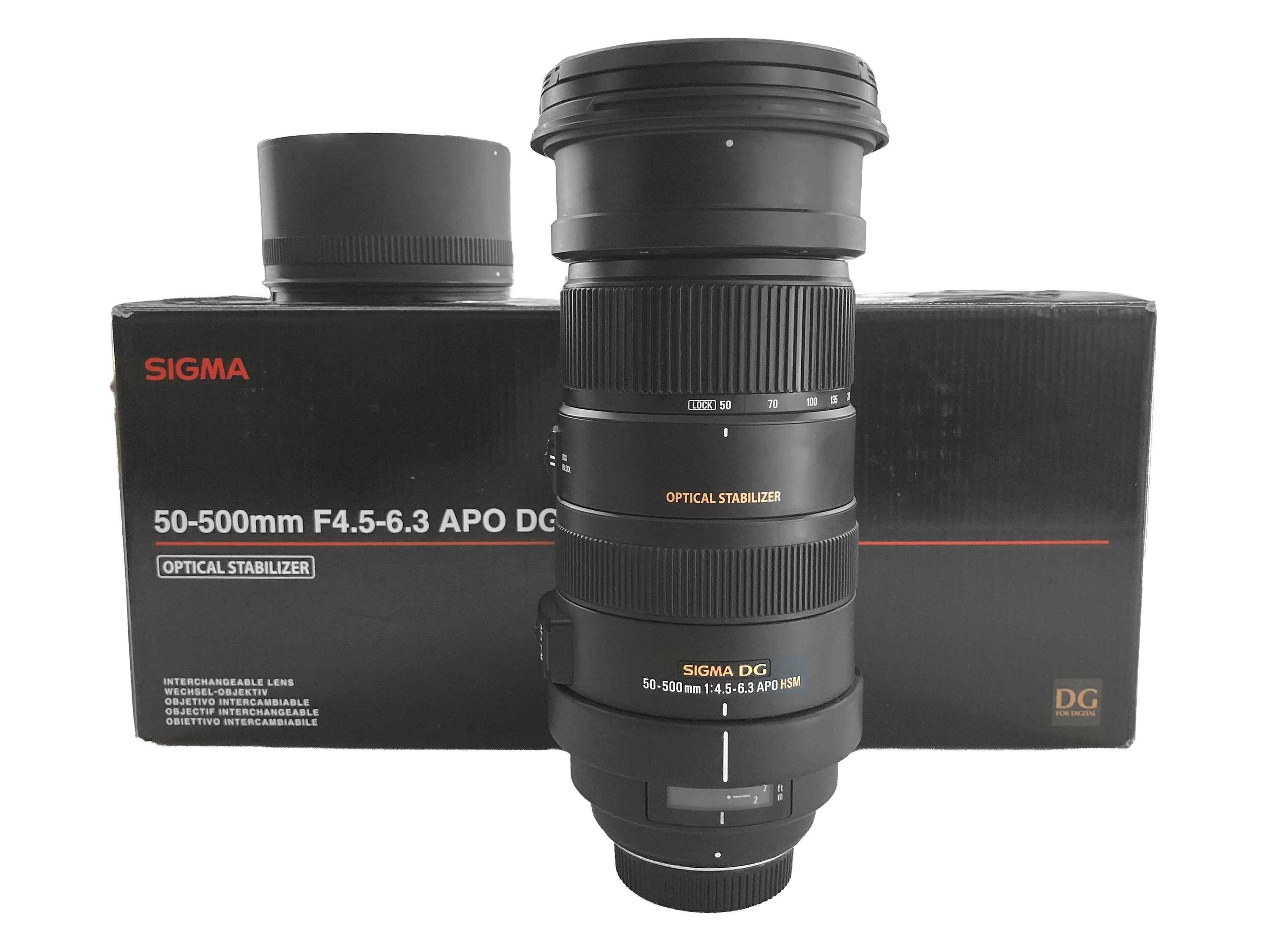 Sigma 50-500 mm f/4-6.3 EX DG HSM per Nikon  Usato