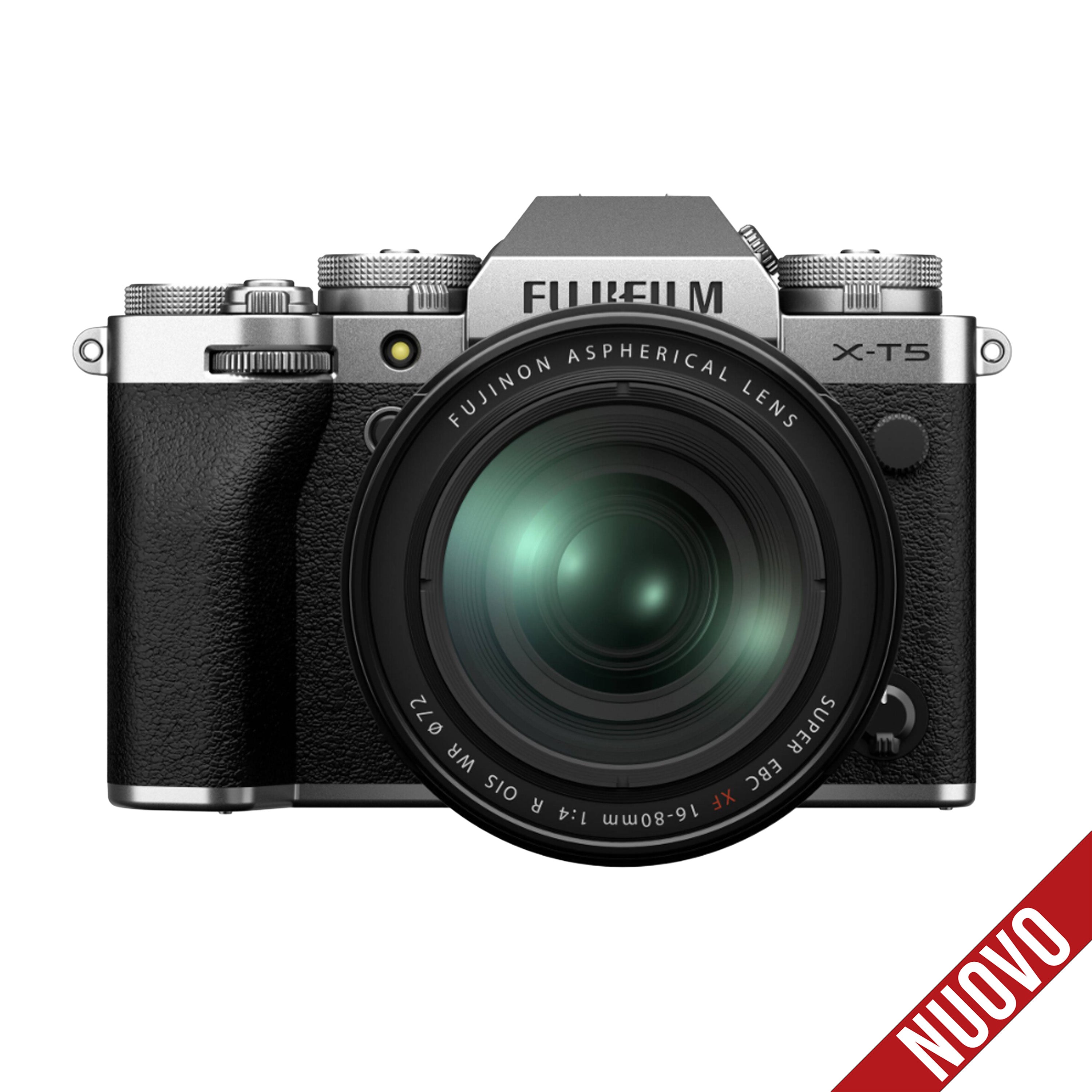 Fujifilm X-T5 Silver + 16-80 mm f/4 R OIS WR + 1 Batteria Omaggio  Nuovi