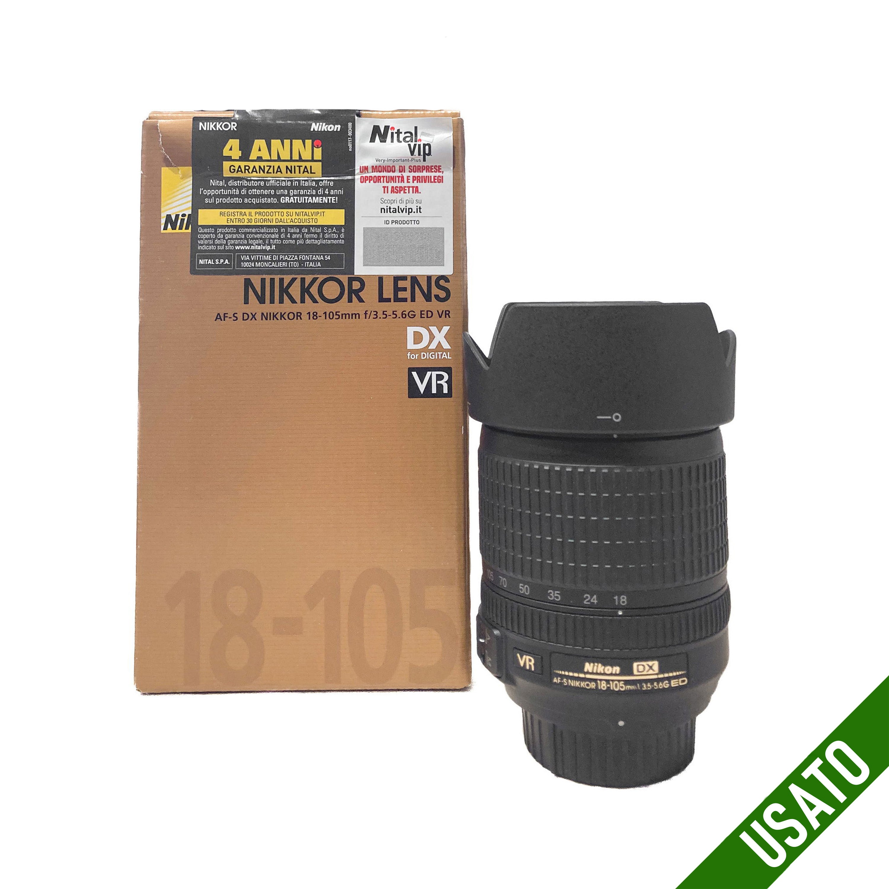 Nikon AF-S DX 18-105 mm f/3.5-5.6 G ED VR  Usato