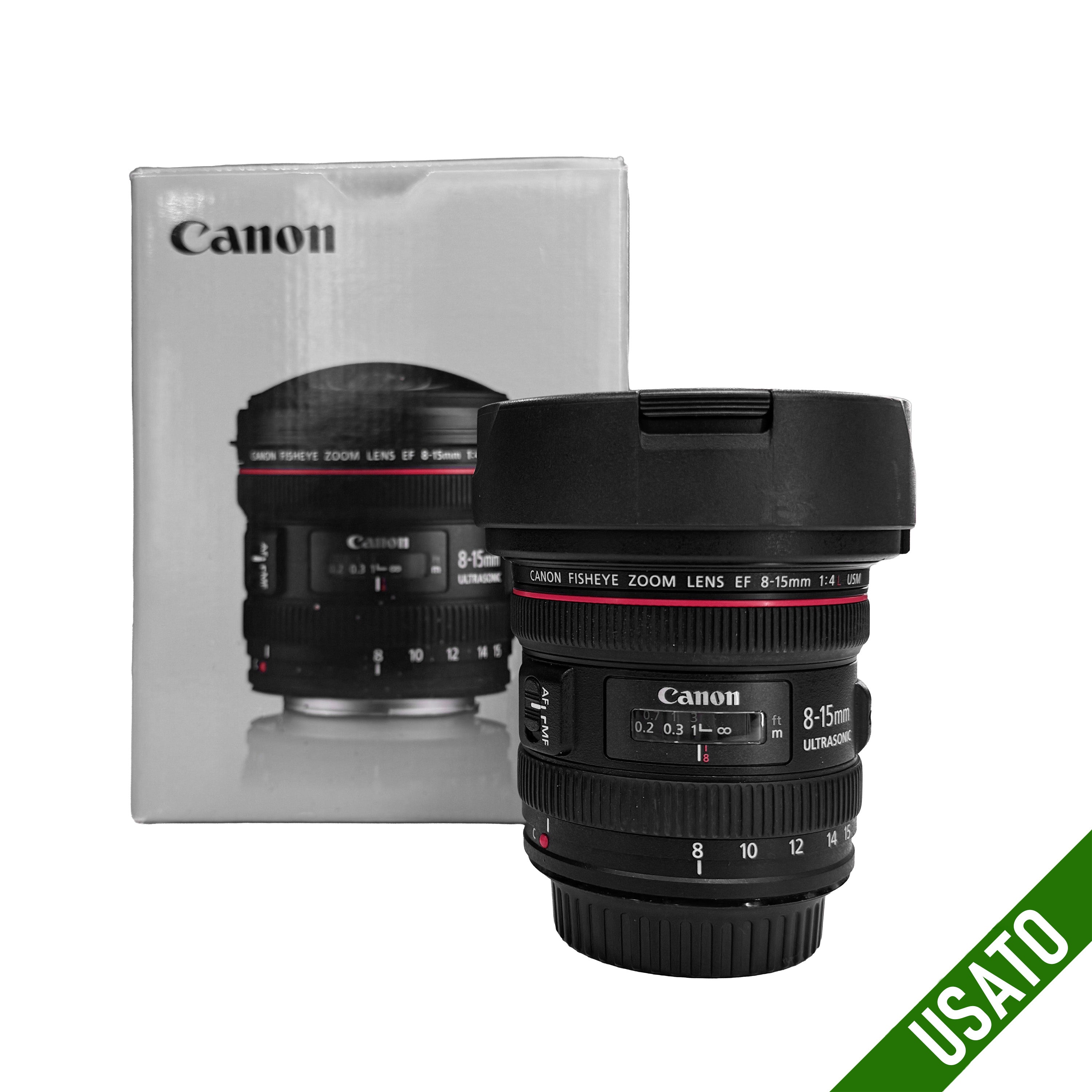 Canon EF 8-15 mm f/4 L Fisheye USM  Pari al Nuovo