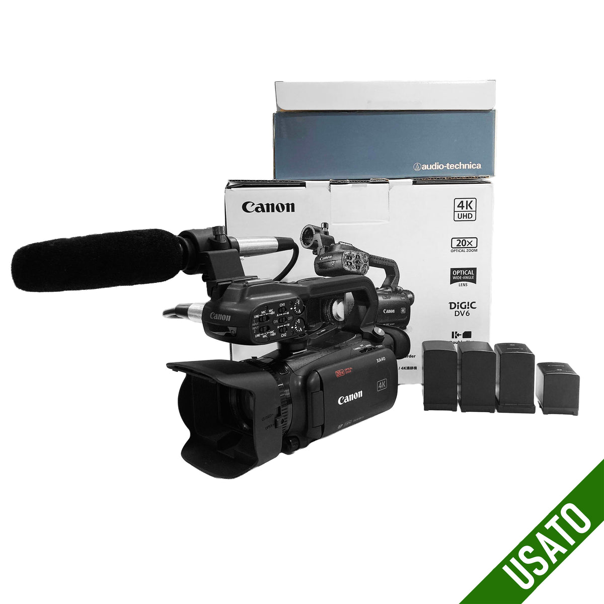 Canon XA40 + Microfono Audio-Technica  Occasione
