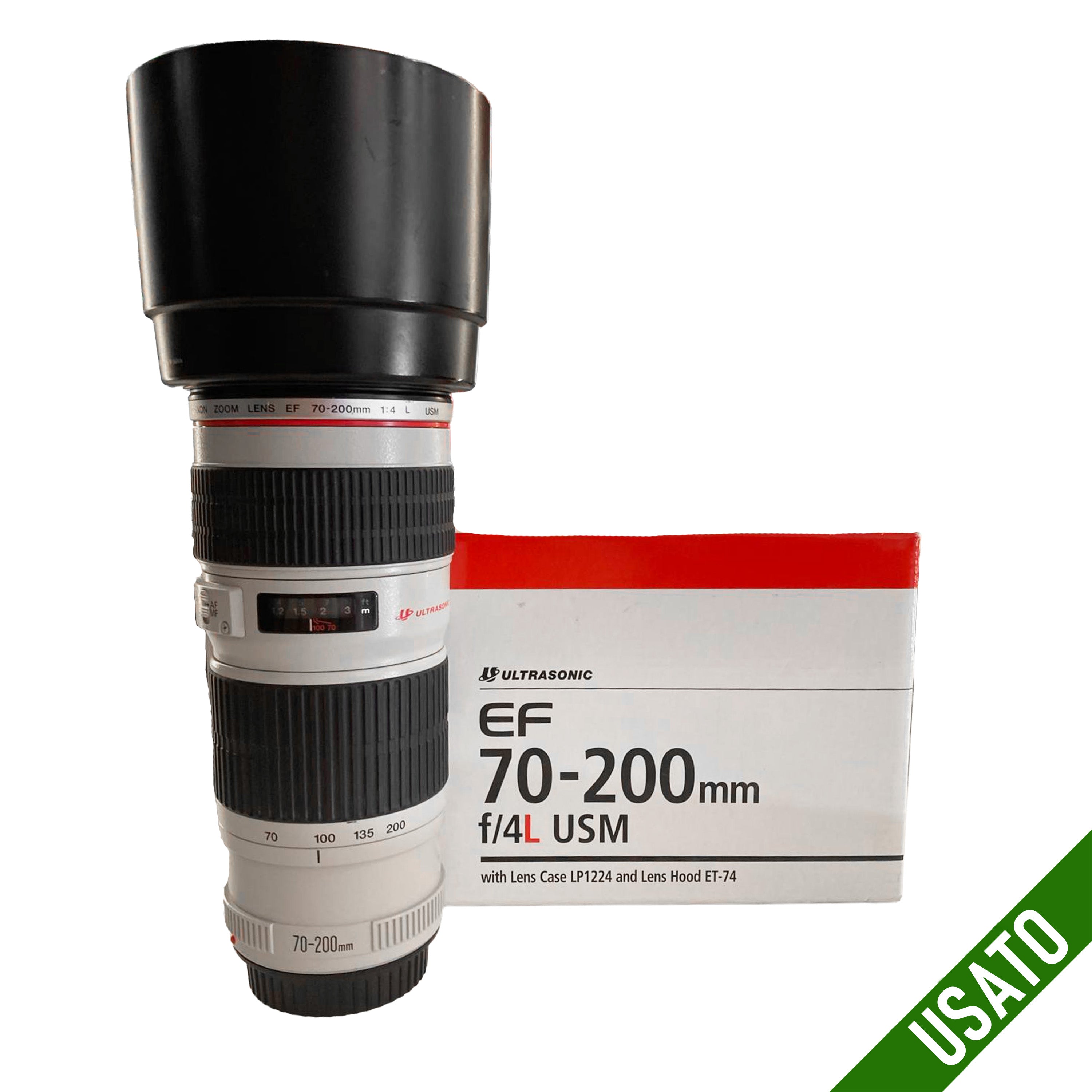 Canon 70-200 mm f/4L USM  Pari al Nuovo