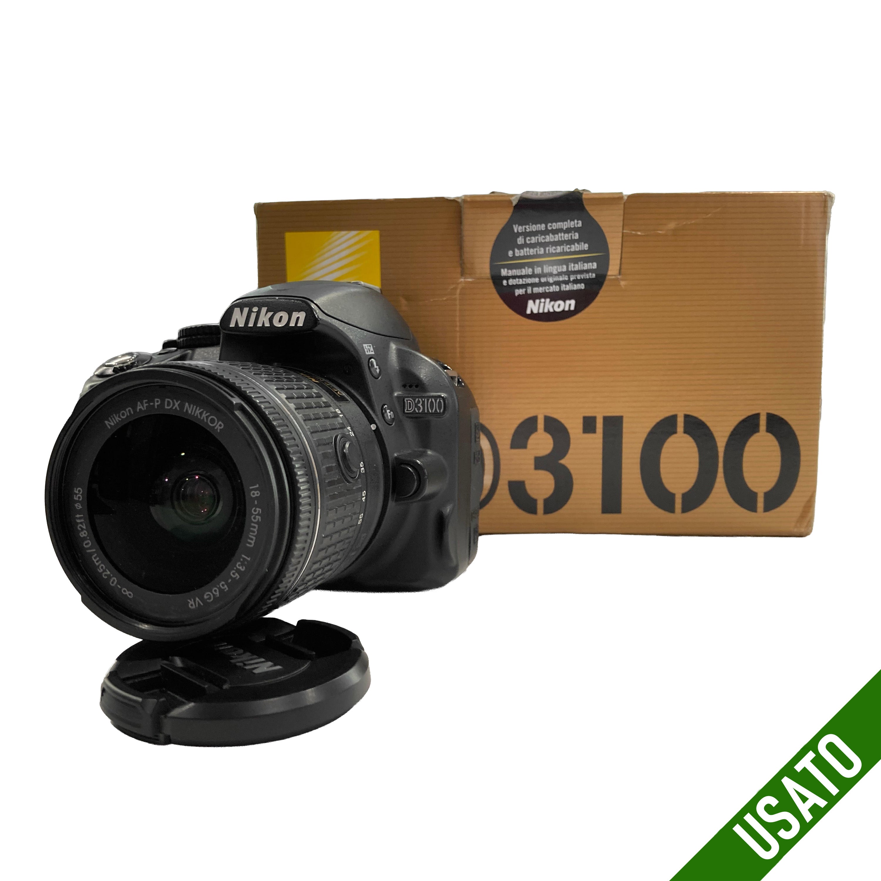 Nikon D3100 + AF-P DX 18-55mm f/3.5-5.6G VR  Come Nuovi